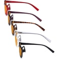thumbnail image 2 of Eyekepper 5 Pack Retro Key Hole Oval Round Spring-Hinges Computer Reading Glasses Orange Tinted +1.25, 2 of 4