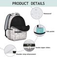 thumbnail image 4 of Baseballs Only White Pattern Backpack for School, Cute School Bag with Adjustable Shoulder Straps and Padded Back, 15.3"x11"x7.1", 4 of 5