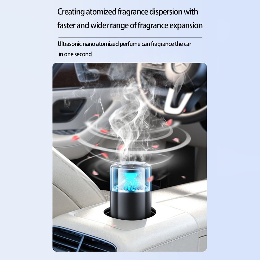 Automatic Car Air Freshener Diffuser with Ambience Light, Long Lasting Scent