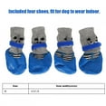 thumbnail image 3 of 4Pcs Chaussures de Chien de Compagnie, Bottes de Chien Intérieur Anti-Saleté Chaussures Confortables Mignonnes avec Crochet Chaussures de Chien Bleu pour Chats Chiot Chaton, 3 of 8
