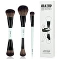 thumbnail image 1 of Brochas de maquillaje Jessup Blue, 3 unidades, doble punta, T503 Vegan, 1 of 1