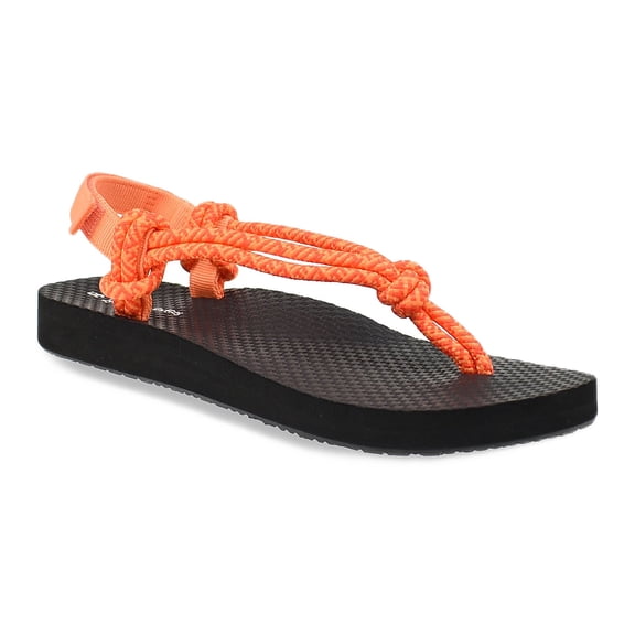 No Boundaries Women's Rope Thong Sandal