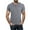 Charcoal, variant on X RAY JEANS Mens Basic Henley Neck Short Sleeve T-Shirt, White, M