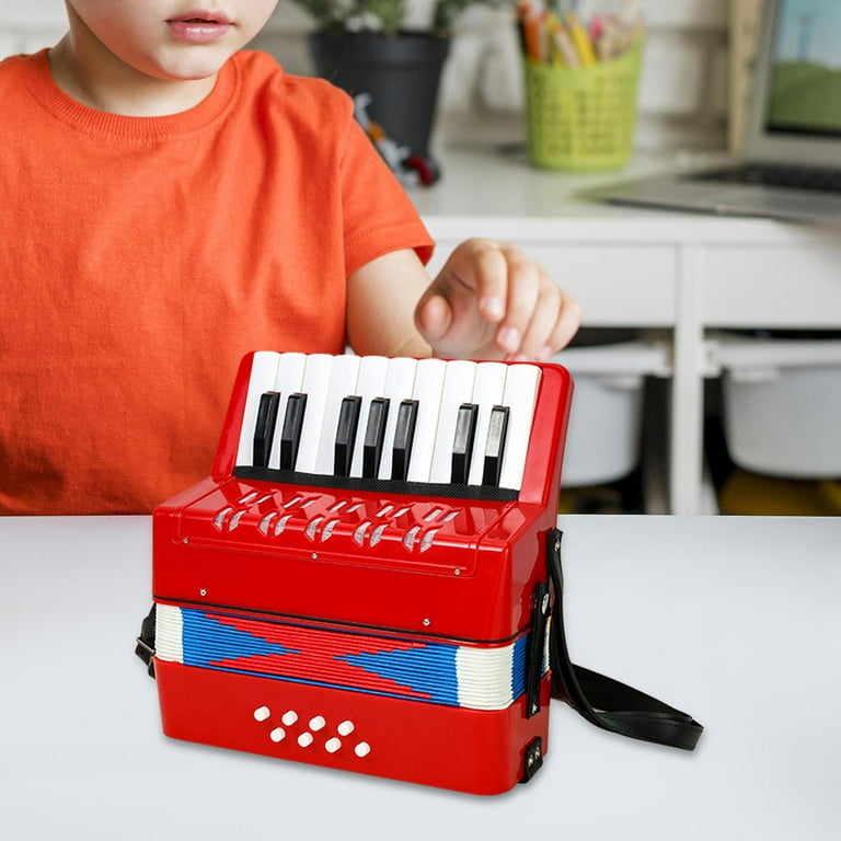 17 Keys 8 Bass Piano Accordion Kids Accordion Toy for Beginner