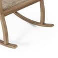 thumbnail image 5 of Arnton Acacia Wood and Wicker Outdoor Rocking Chair, Light Brown, 5 of 9