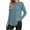 Light Blue, variant on Long Sleeve Tops for Juniors Womens T Shirts Fitted Casual Basic Tee Breathable Crew Neck Base Layers Comfy Soft Plain Shirt