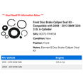 thumbnail image 2 of Front Disc Brake Caliper Seal Kit - Compatible with 2008 - 2013 BMW 328i 3.0L 6-Cylinder 2009 2010 2011 2012, 2 of 2