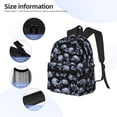 thumbnail image 5 of Fotbe Gothic Skull Lightweight Casual Laptop Backpack for Men and Women, Daily use Waterproof backpack, Backpack for College, 5 of 8
