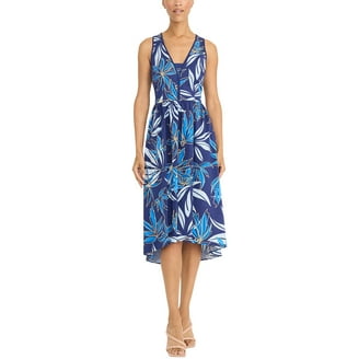sachin and babi light blue dress Maggy London womens Embroidered Midi Dress, 12, Purple