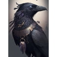 thumbnail image 2 of Feathered Phantom - Dark Raven Canvas Wall Art, 2 of 2