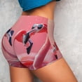 thumbnail image 4 of Cauagu Cool Flamingos Sunglasses Scene for Womens Workout Impact Shorts,Booty Biker Shorts High Waisted Elastic Athletic Shorts for Yoga Gym Running Sports-XX-Large, 4 of 8