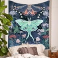 thumbnail image 2 of Tapiz de pared con forma de mariposa, microtela, 150 x 150 cm, estética para habitaciones, 2 of 2