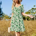thumbnail image 4 of Frog life Vestido de manga corta vestido de noche de mujer Vestido de noche de mujer, 4 of 7