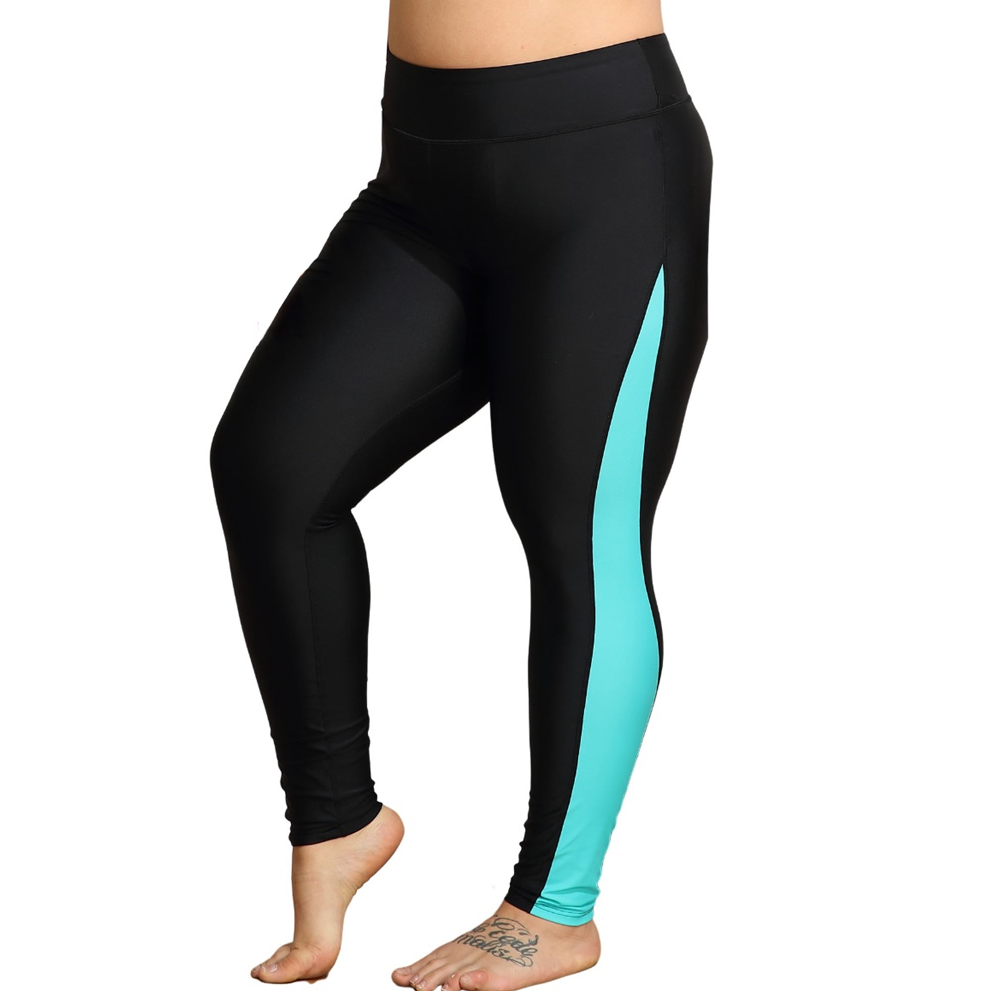 Charmo Womens Plus Size Swimming Pants High Waisted Swim Pants Swim Leggings Swim Tights