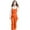 Orange, variant on Teen Girls Bib Snow Pants Winter Waterproof Insulated Snowpants Kids Front Zipper Outdoor Ski Overall with Pockets