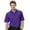 Dahila Purple, variant on Monterey Club Men's Aero Emboss Texture Golf Polo Shirt #1206