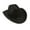Black, variant on SILVERCELL Studded Cowboy Hat Cowboy Costume Decorations Western Dress Up Accessories Cowboy Hat