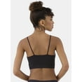 thumbnail image 3 of No Boundaries Women's Shimmer Strappy Cami Bralette, Sizes XS-3XL, 3 of 5