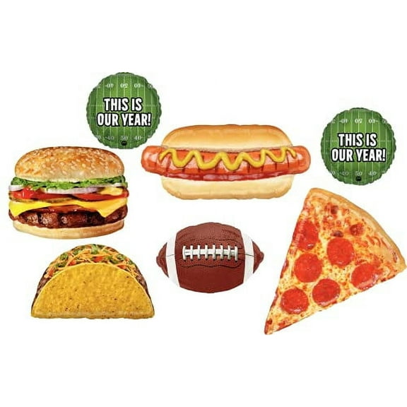 Football Party Balloon Bouquet Ultimate Game Day Tailgating BBQ Decorations