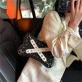 thumbnail image 4 of Diconna Women's Crossbody Bag with Adjustable Shoulder Strap Stylish Face Pattern Rivets Design Shoulder Bag, 4 of 5