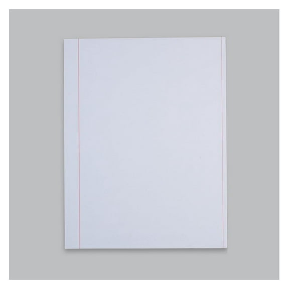 ALL-STATE Standard Red Ruled Pleading Paper, 25% Cotton , Bright White, Light Cockle Finish, 20 lb, 8 1/2" x 11", Watermark, 500 Sheets per Ream