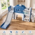 thumbnail image 6 of Vipuse 9 in 1 Toddler Slide Playset for Kids Indoor/Outdoor for Toddlers Age 1+, Blue & Gray, 6 of 14
