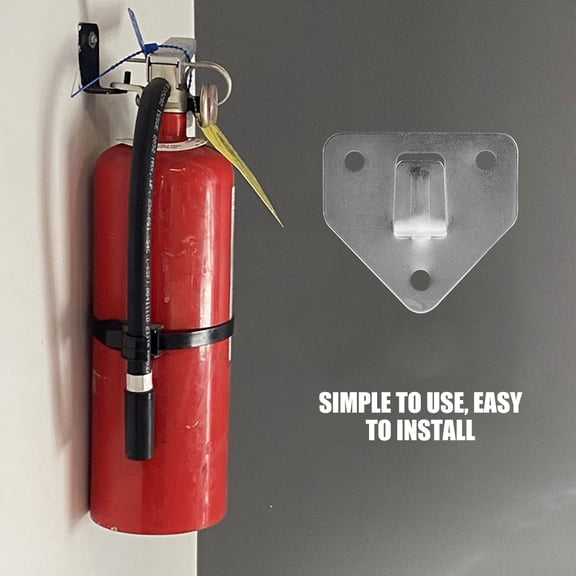 OULII 15Pcs Plated Silver Fire Extinguisher Wall Mount Brackets Durable Iron Wall Hooks