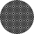 thumbnail image 1 of Ahgly Company Indoor Round Patterned Battleship Gray Area Rugs, 7' Round, 1 of 6