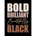 thumbnail image 2 of Lettered and Lined 12x14 White Modern Wood Framed Museum Art Print Titled - Beautifully Black, 2 of 4