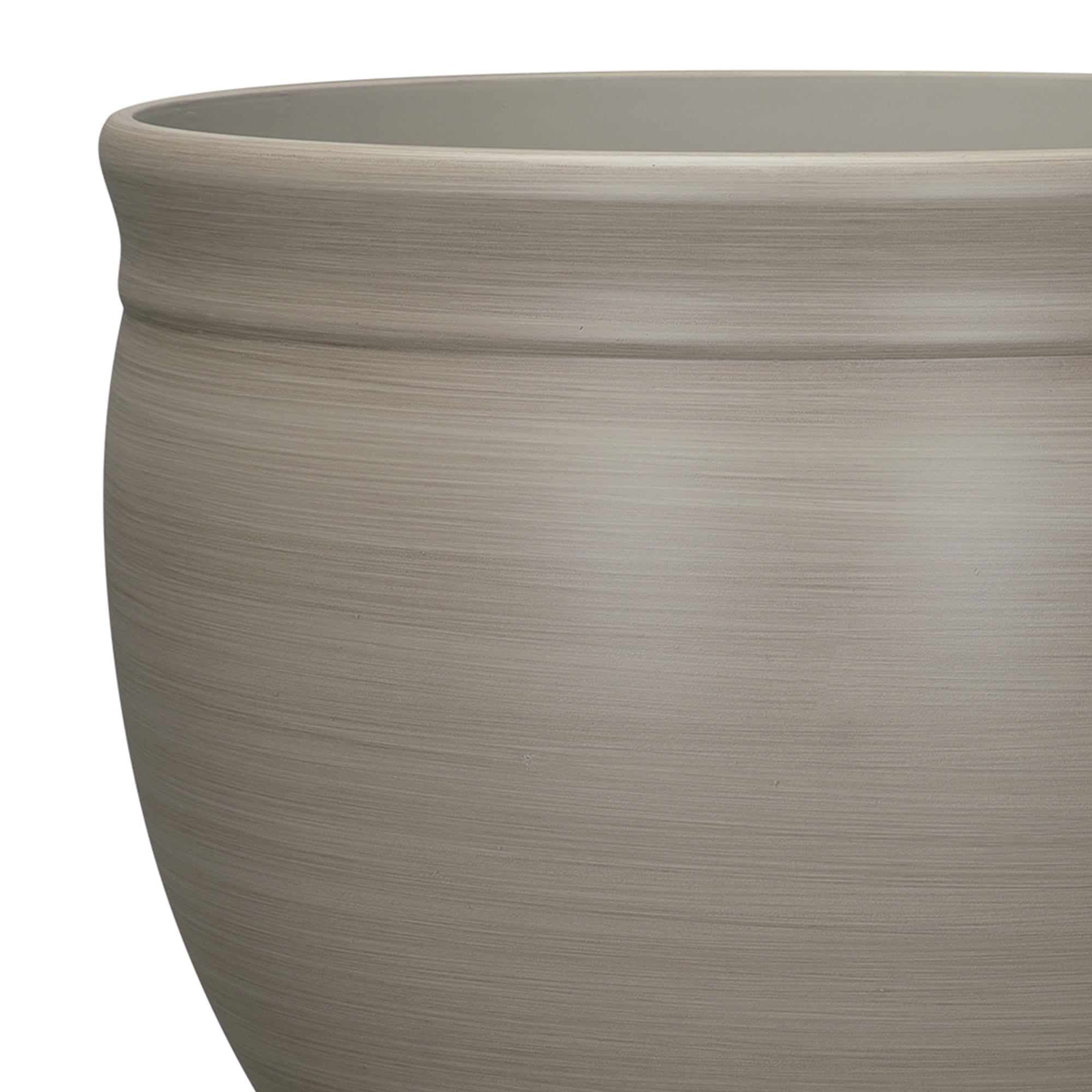 Mainstays 15.5in Resin Planter, Birch Grey