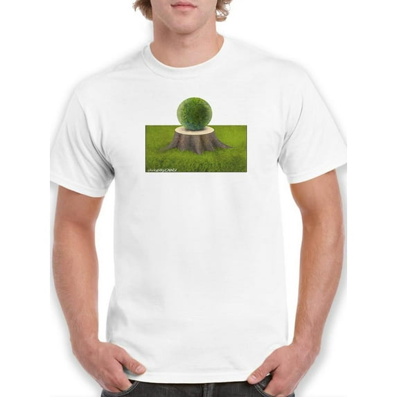 Green Sphere T-Shirt Men -Wilfred Hildonen Designs, Male 4X-Large