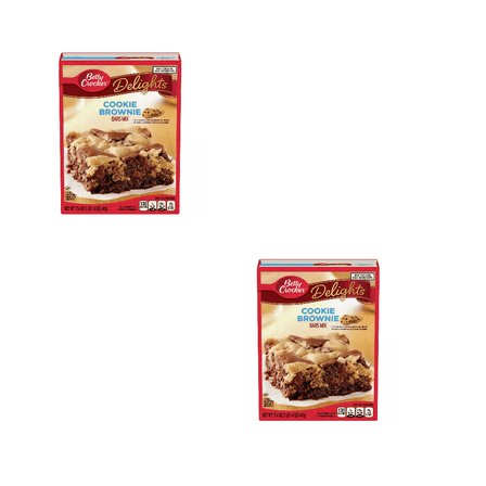 Betty Crocker Cookie Brownie Supreme Bars Mix, 17.4 oz - Pack of 2