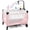 Pink, variant on Minikid Nursery Center Playard with Bassinet Music and Toys, Baby Playpen for Newborn to Toddlers,Blue