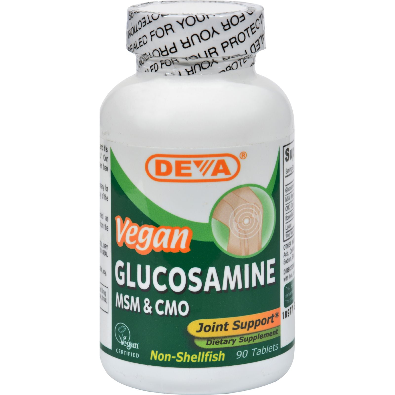 Deva Vegan Glucosamine/MSM/CMO 90 Tabs