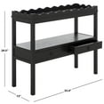 thumbnail image 2 of SAFAVIEH Darlyn Modern 2 Drawer Wood Console Table, Matte Black, 2 of 10