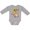 AC-Heather Grey, variant on Cute Chipmunk with Sunflower Boys or Girls Long Sleeve Baby Bodysuit