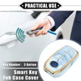 thumbnail image 2 of Unique Bargains 3 Bouton Clé Fob Housse pour Toyota RAV4 2001-2022 TPU Bleu Télécommande Étui de Protection Keyless, 2 of 7