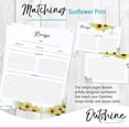 thumbnail image 7 of Outshine Premium Recipe Paper for 8.5" x 11" Recipe Binders, Sunflower Design (50 Sheets) | Refill Pages for Recipe Binder | No-Smear Matte Paper | Great Gift for Mom, Sister, Daughter, Friend, 7 of 7