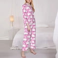 thumbnail image 3 of Fotbe Beautiful Swans Pattern Long Sleeve Pajama Set for Women,Sleepwear Set,2-piece Loungewear Set,Soft PJs Comfy Nightwear with Pockets -X-Large, 3 of 7