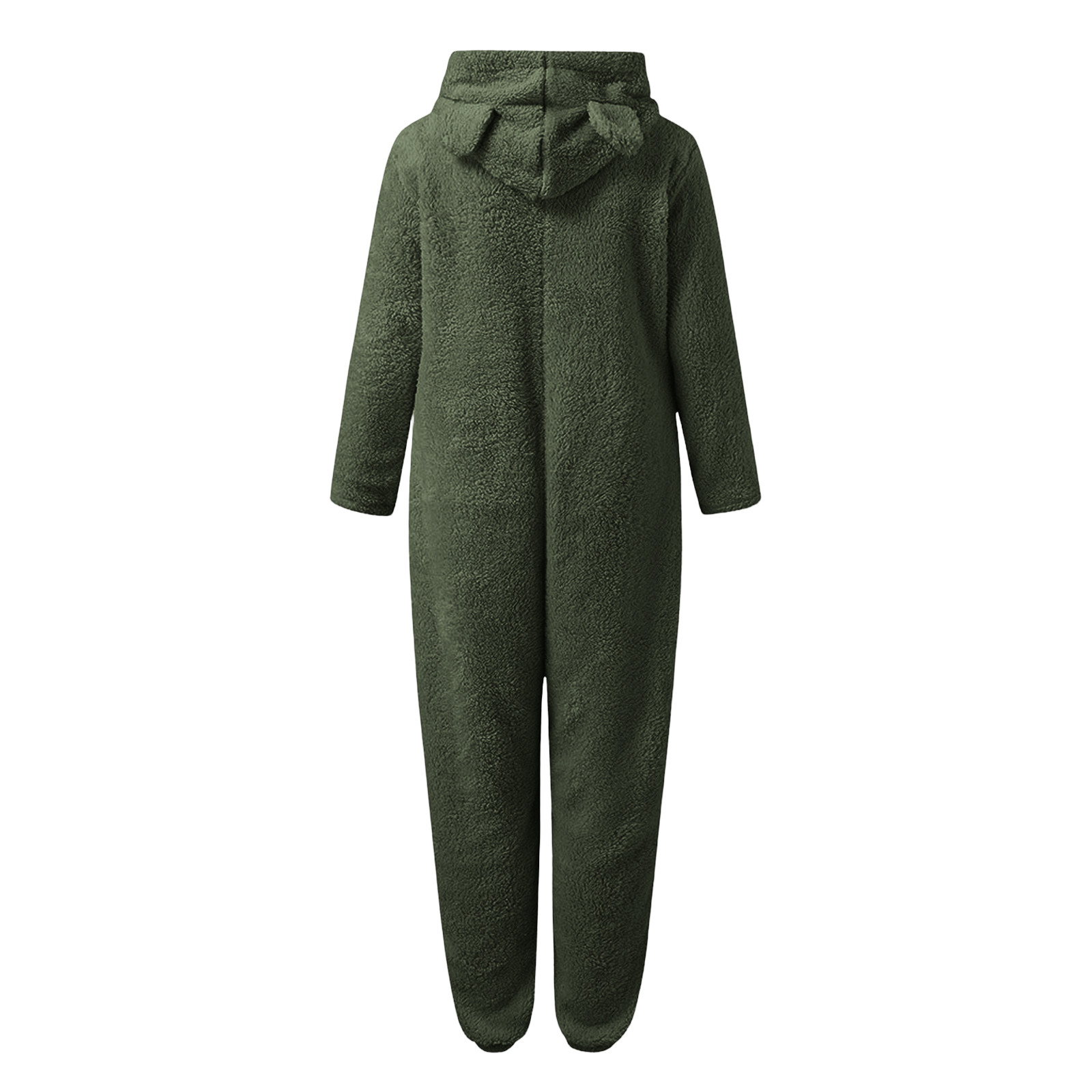 UQJfacai Girls Fleece Onesie Jumpsuit Kids Color Block Warm Sherpa Romper One Piece Zipper Cat Ear Hooded Cute Loungewear 4-14 Years