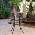 thumbnail image 2 of Christopher Knight Home Alfresco Outdoor 37-inch Cast Aluminum Round Bar Table with Umbrella Hole by, 2 of 4