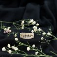 thumbnail image 2 of Statement Wedding Band Ring with Moissanite (2.50 CT, D-VS1 Quality), 10K Yellow Gold, US 12.25, 2 of 8