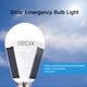 thumbnail image 2 of Panel Solar Bombilla LED Portátil Impermeable Interior/Exterior Senderismo Camping Lámpara de Emergencia 7W, 2 of 8