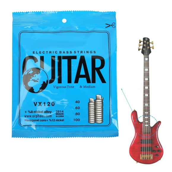 Strings, Sturdy And Durable Anti-Rust Electric Bass Strings, For Bass Beginner