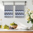 thumbnail image 3 of Ombre Blue Grey Kitchen Towels Set of 4, Modern Abstract Waves Morocco Striped Absorbent Dish Towels for Kitchen, Microfiber Hand Towel, Quick Drying Tea Towel for Cleaning Decorative Dishcloths, 3 of 7
