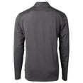 thumbnail image 3 of Men's-Cutter & Buck  Black LAFC Big & Tall Virtue Eco Pique Micro Stripe Recycled Quarter-Zip, 3 of 3