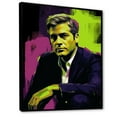 thumbnail image 2 of Designart "Clooney In Chartreuse" Celebrity Floater Framed Canvas Prints, 2 of 5