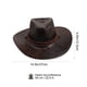 thumbnail image 5 of Sombrero de vaquero occidental personalizado, de cuero, a la moda, para exteriores, con visera para el sol, para verano, 5 of 5