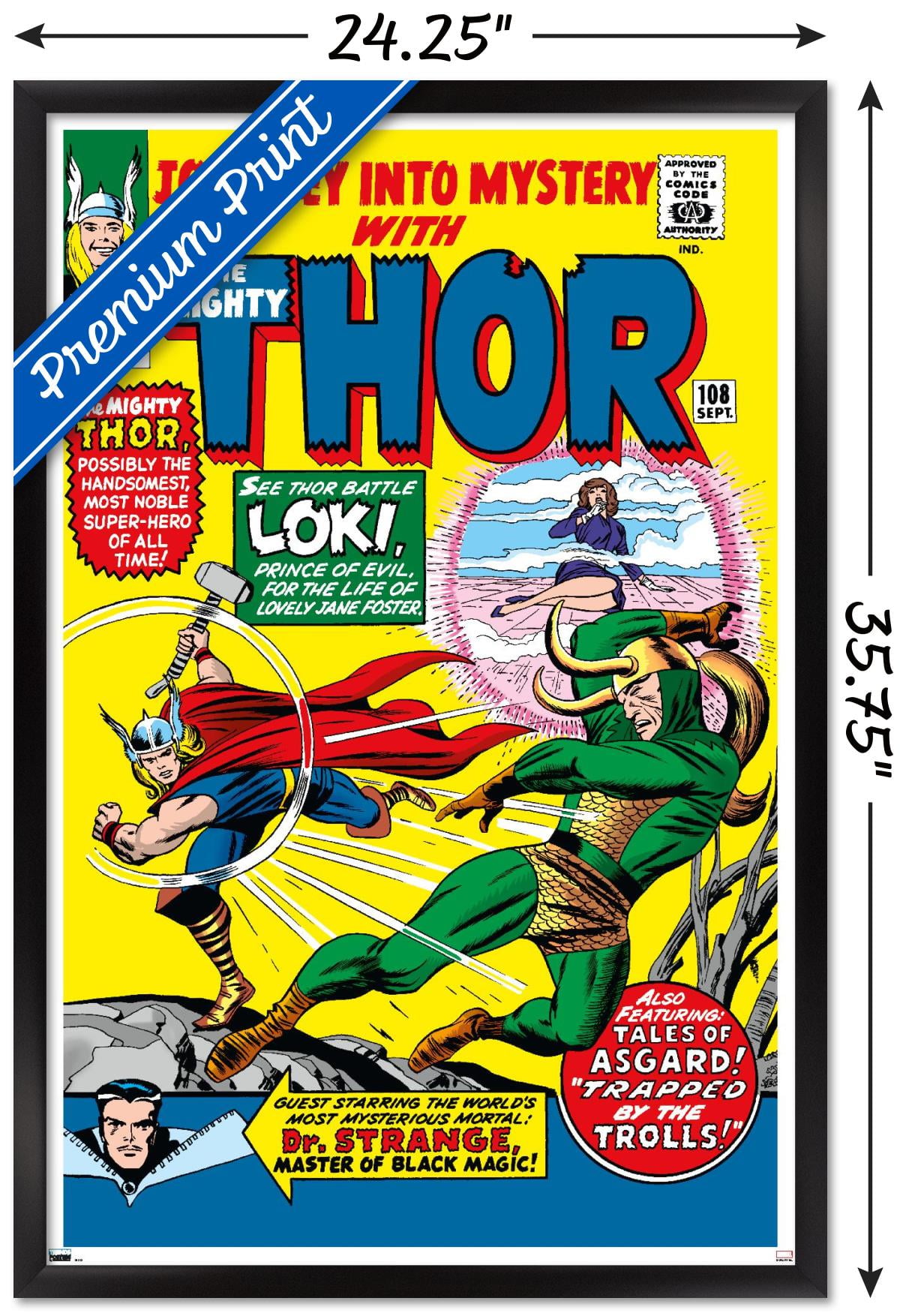 Marvel Comics - Loki - Journey Into Mystery #108 Wall Poster, 14.725" x  22.375" - Walmart.com