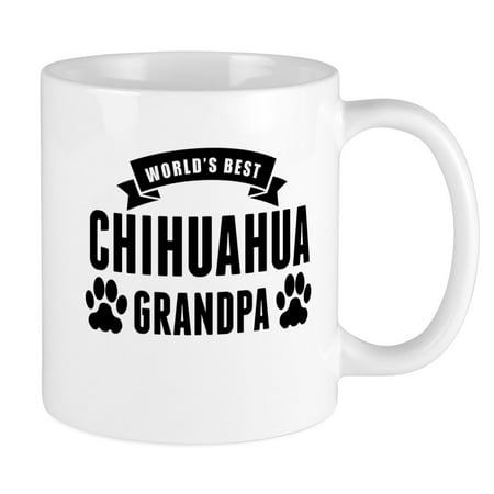 CafePress - Worlds Best Chihuahua Grandpa Mugs - Unique Coffee Mug, Coffee Cup